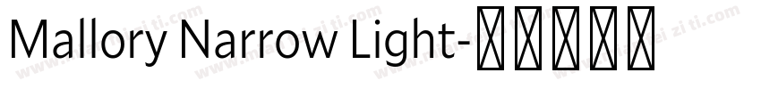 Mallory Narrow Light字体转换